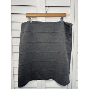 Sandro Sportswear Stretch Pencil Skirt Size 14 Gray